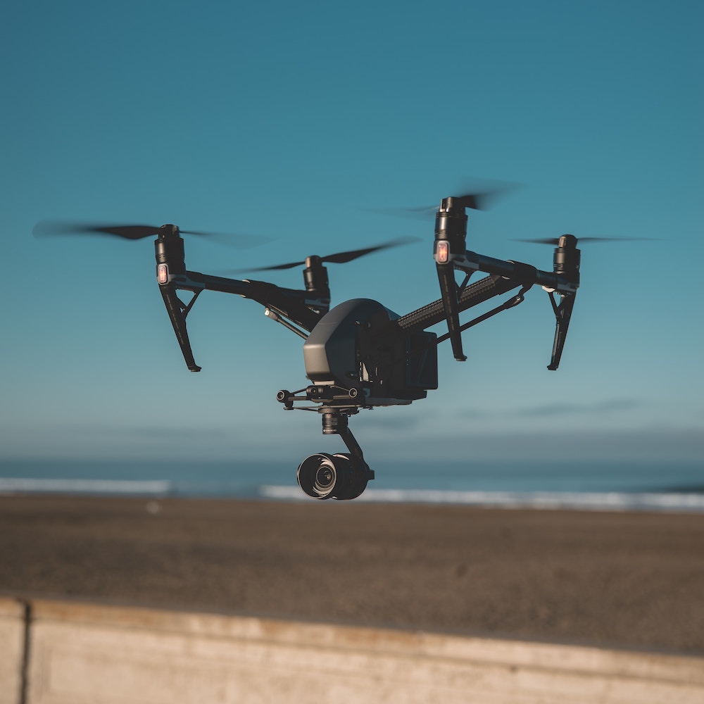 Drone in low level flight